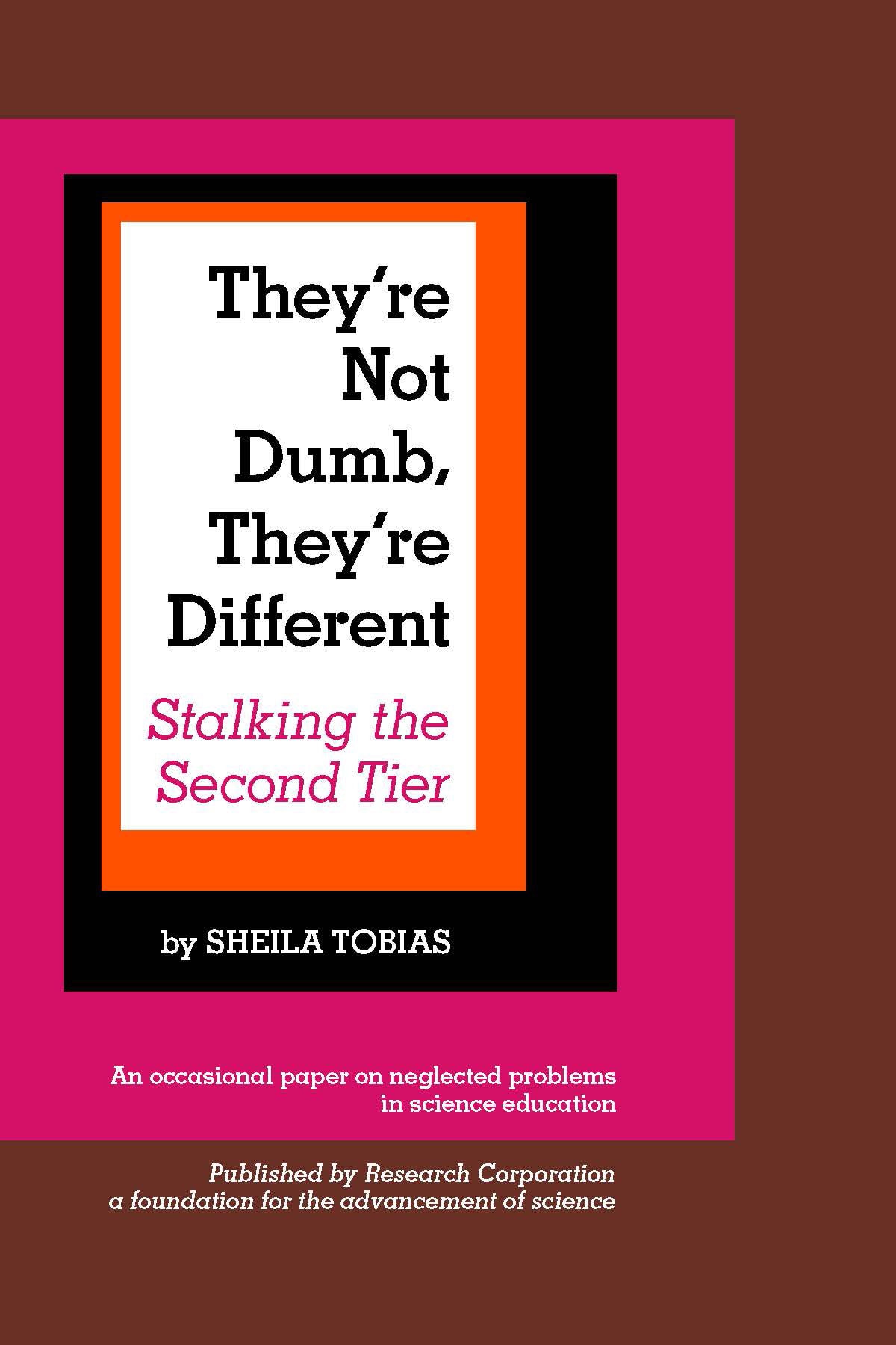 Tobias sheila theyre not dumb cover